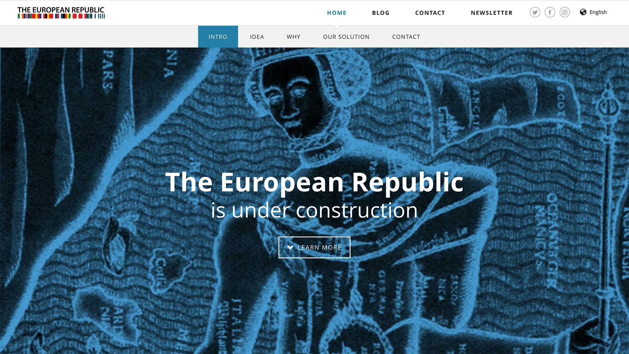 <p><strong>Europäische Republik</strong><br />Design, Programmierung, Umsetzung: © Jan Kout<br /><a href="http://www.european-republic.eu" target="_blank">www.european-republic.eu</a></p>
