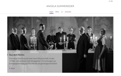 Angela Summereder, moviemaker. Design, Coding & Realisation: © Jan Kout angelasummereder.at