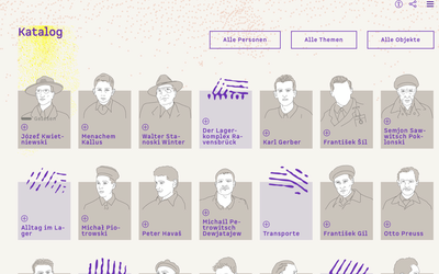 A few baracks futher. Digital exhibition. Memorial Ravensbrück. © Design by: Bar Pacifico Berlin, © Realised by: Jan Kout